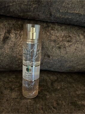 Bath & Body Works Clear Bottle with Gold Spray Top